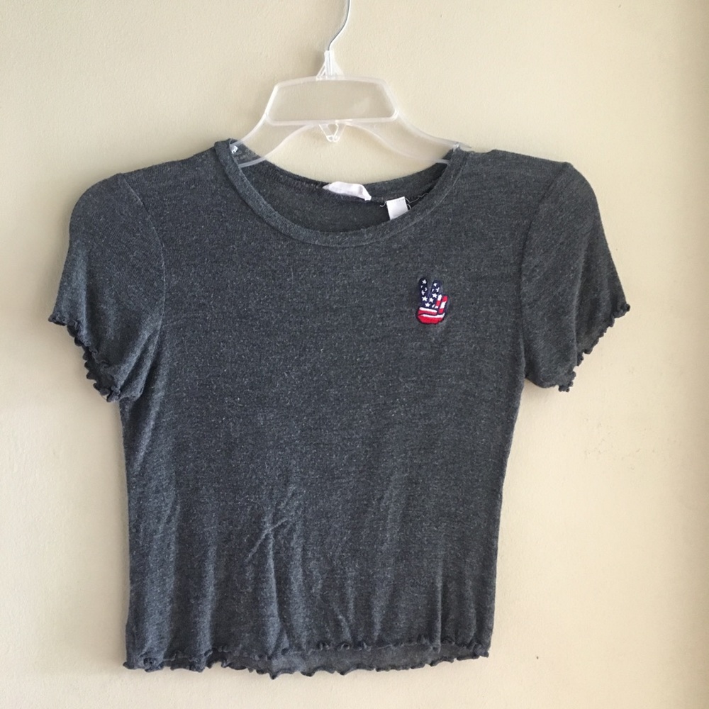 Peace Cropped Tee✌️